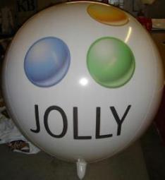 Giant 7 ft. Jolly logo balloon for advertising